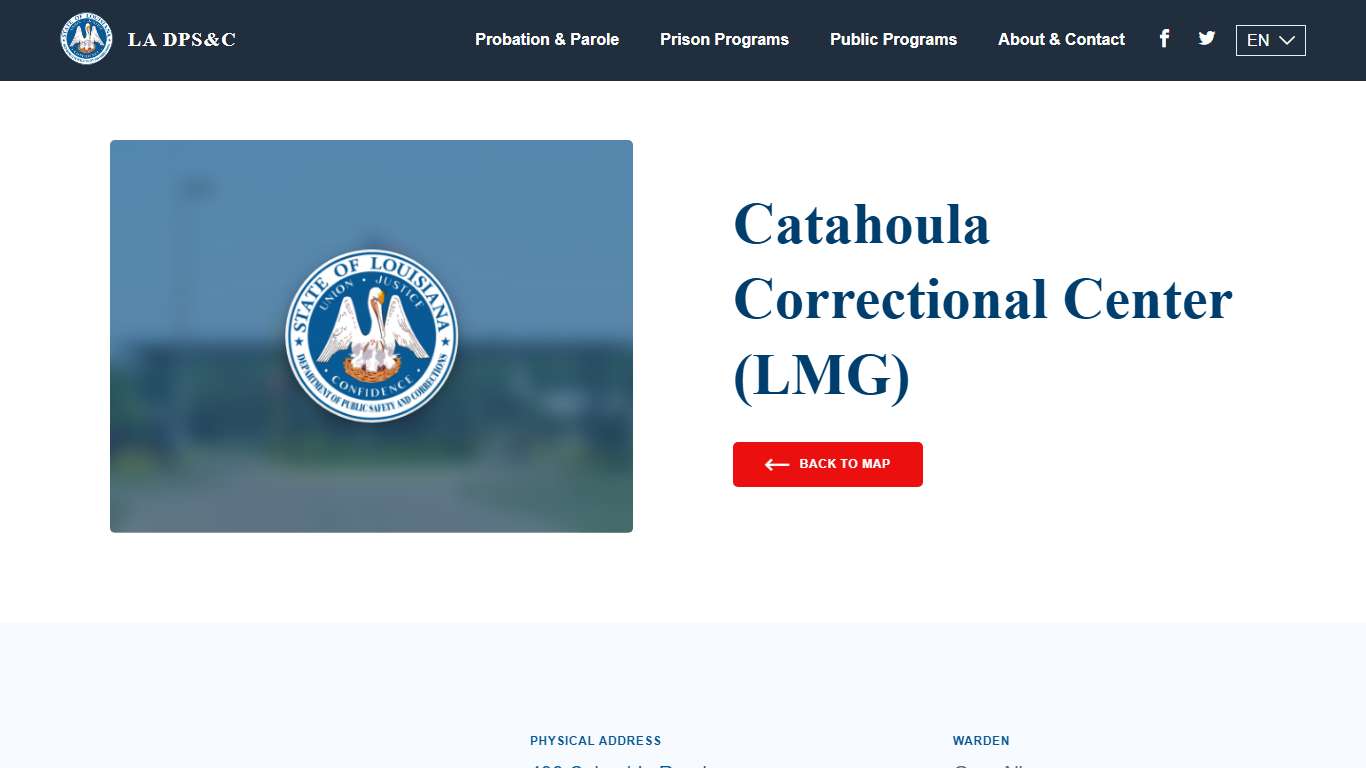 Catahoula Correctional Center (LMG) - Louisiana Department of Public Safety & Corrections