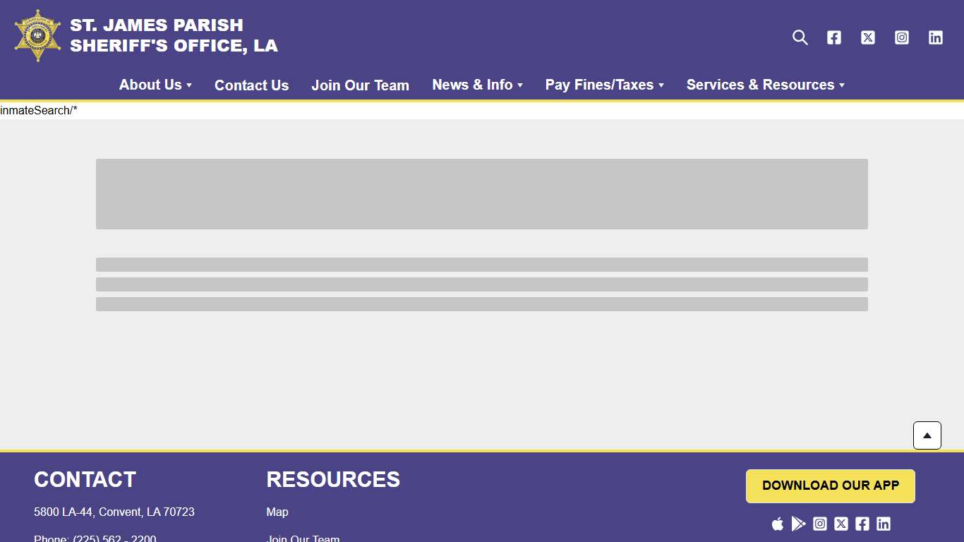 Inmate Search | St. James Parish Sheriff's Office